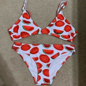 Watermelon print bikini